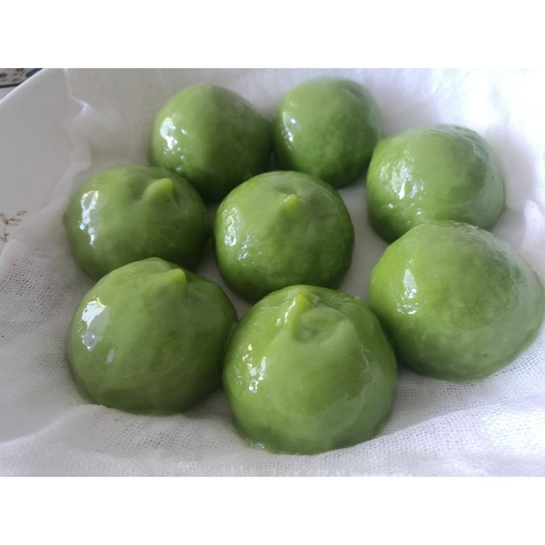 网红青团～～咸蛋黄肉松青团