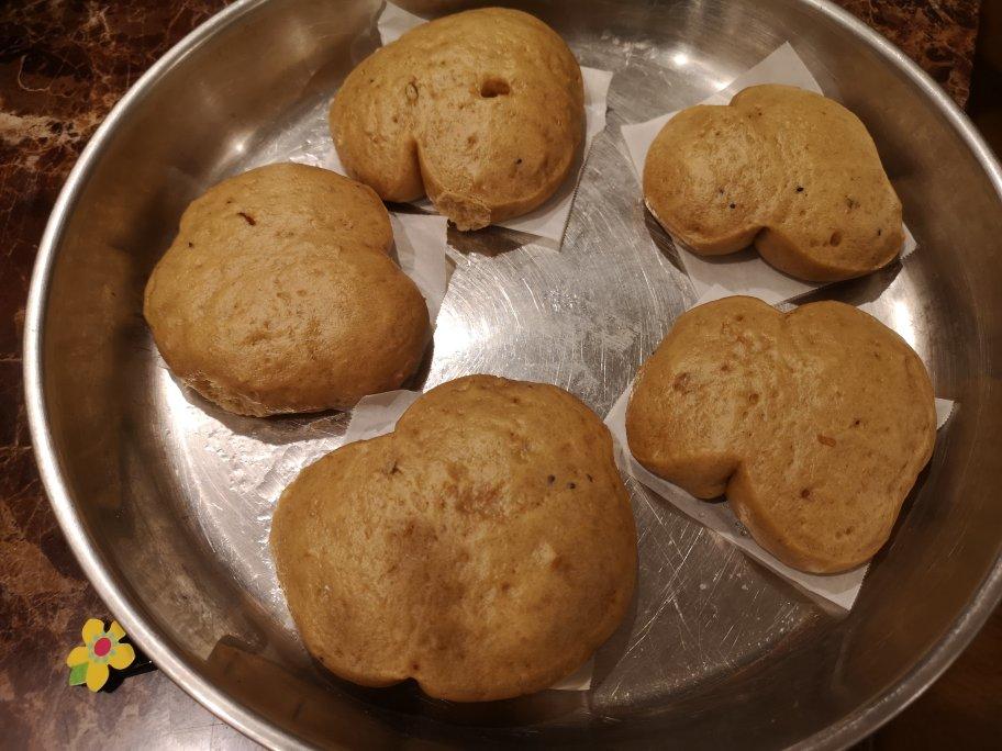 红糖燕麦开花馒头