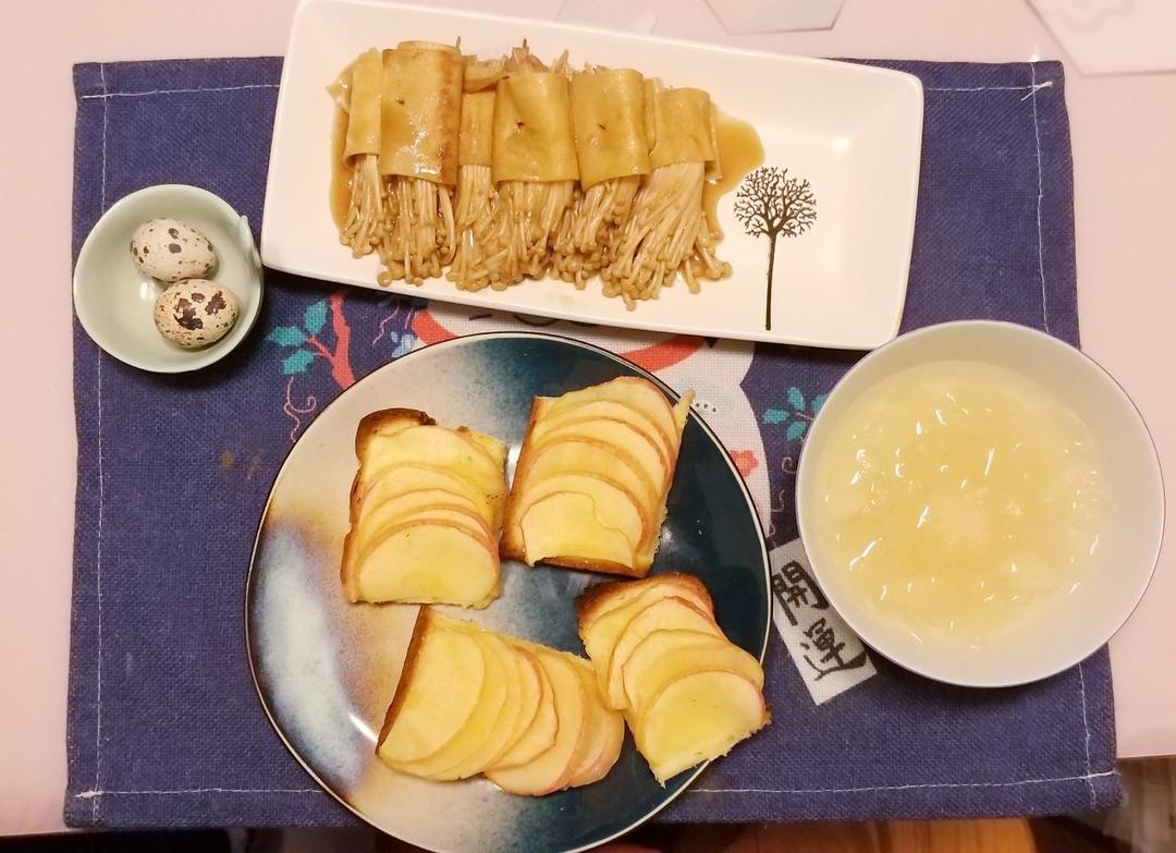 低热量吐司苹果派