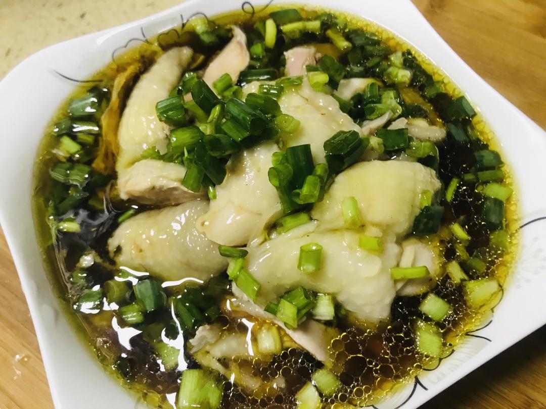 葱油白切鸡