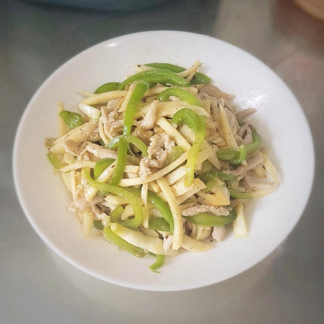 【水中人参】青椒茭白榨菜肉丝