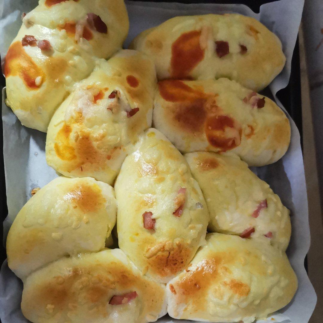 香葱火腿肉松面包