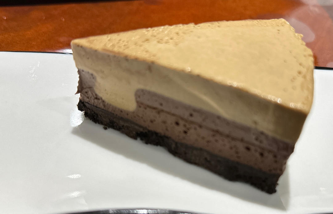 简单免烤☕️咖啡巧克力慕斯蛋糕🍰多重口感