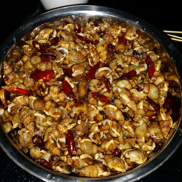 嘟嘟鱼丫鱼做的辣炒海丁