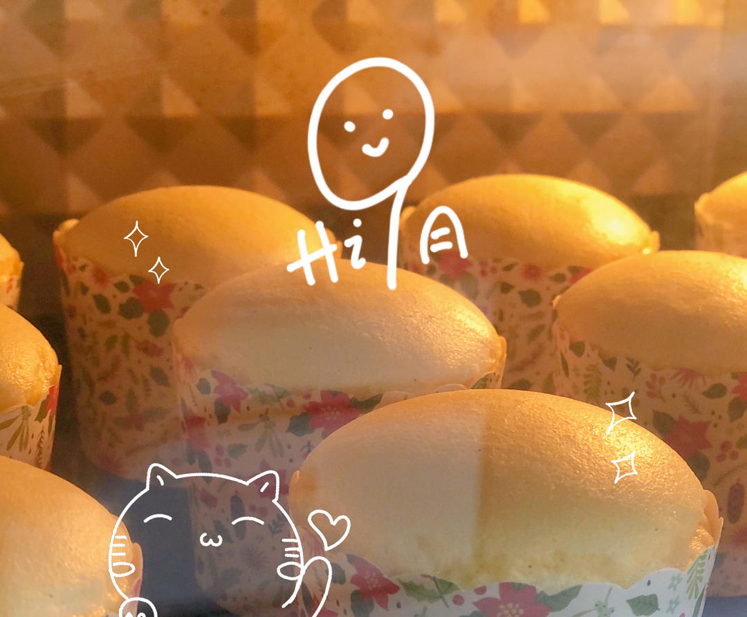 戚风小纸杯蛋糕