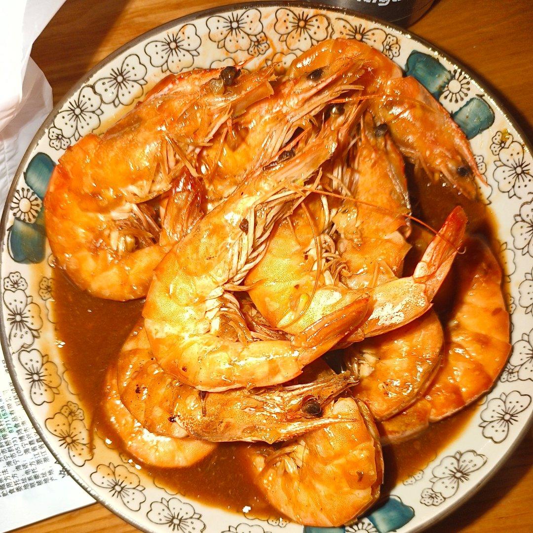十分钟做好吃的红烧大虾