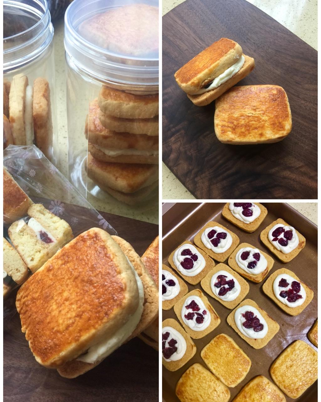 酥软馥郁的乳酪椰子三明治酥饼/烘焙视频饼干篇8