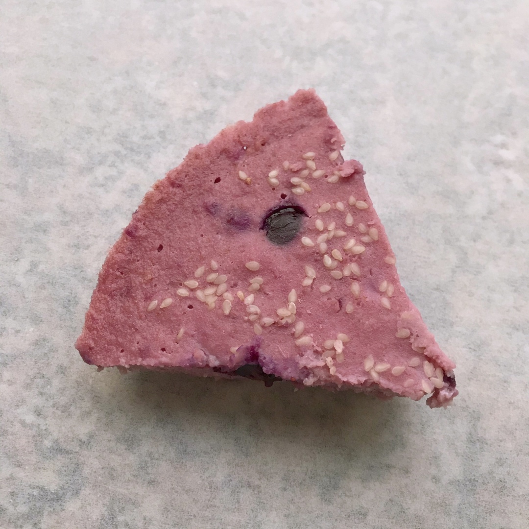 燕麦酸奶紫薯糕