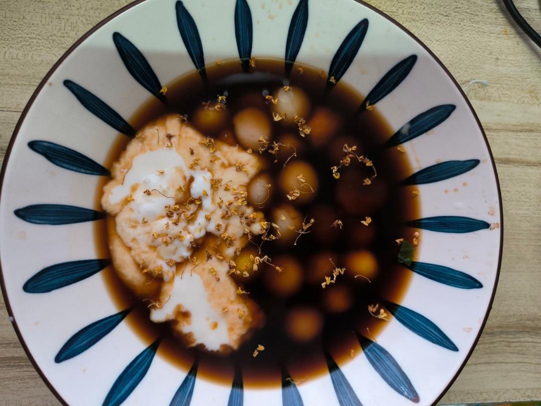 红糖水麻薯