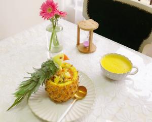 (鸟语花香)菠萝炒饭的做法 步骤12