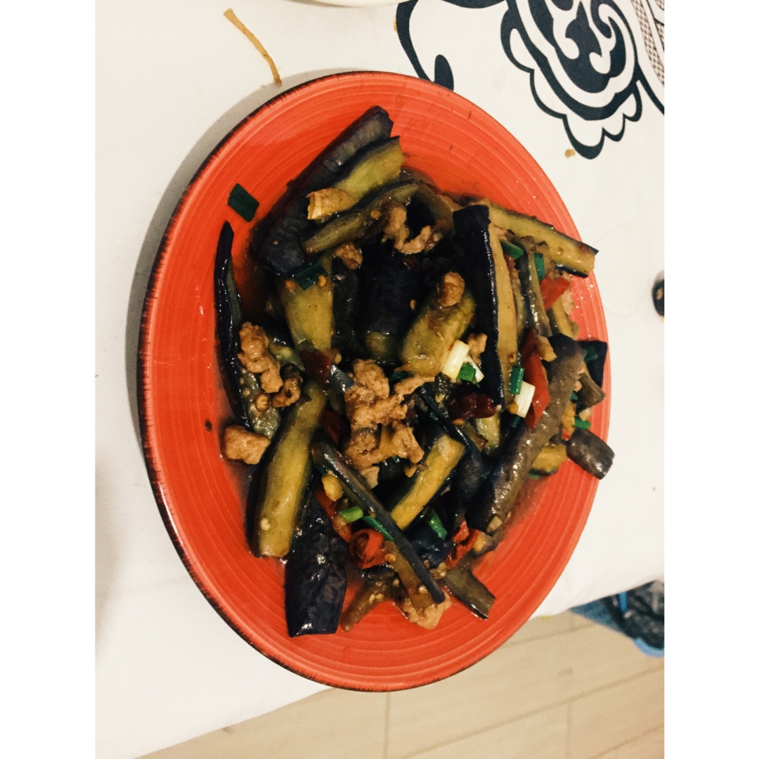 红烧肉沫茄子