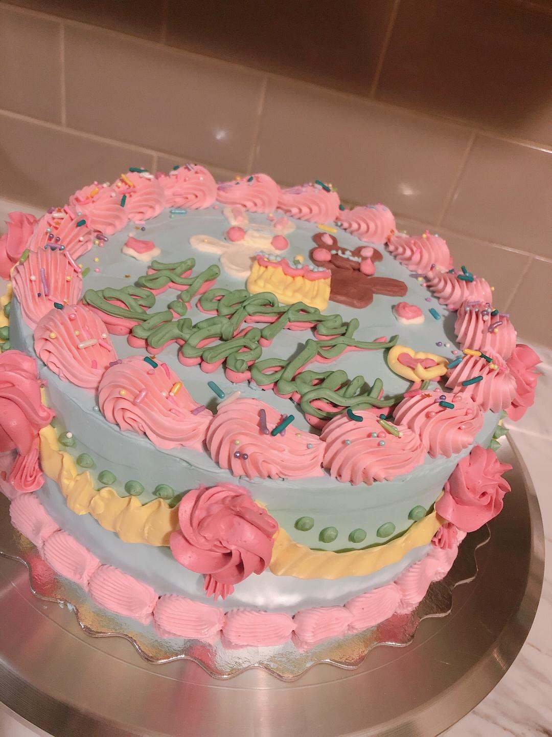 🌈复古风的奶油霜蛋糕· 第一次尝试