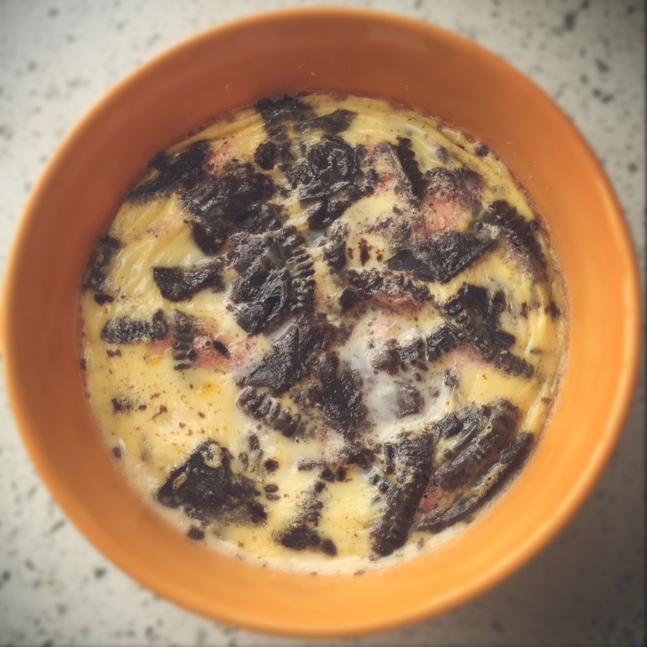 鸡蛋牛奶燕麦布丁
