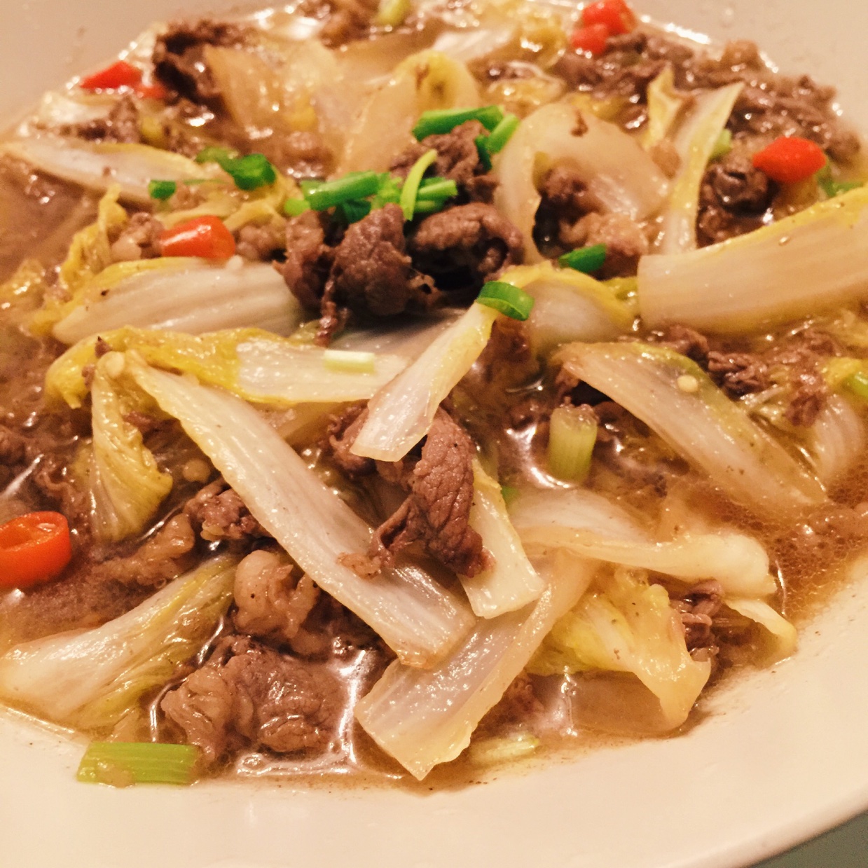 肥牛白菜汤
