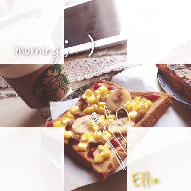 吐司培根小批萨