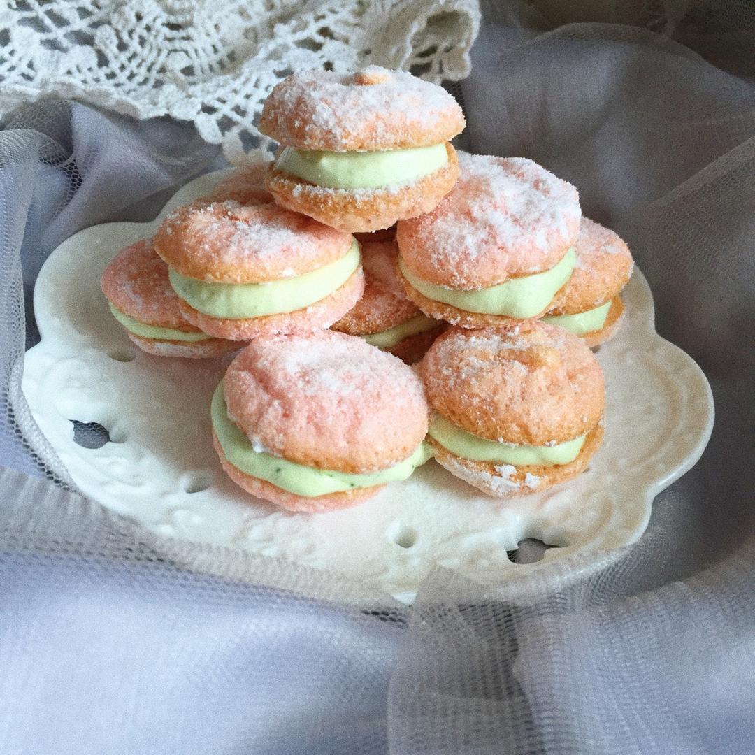 抹茶红豆达克瓦兹 -- 松下NB-H3800烤箱