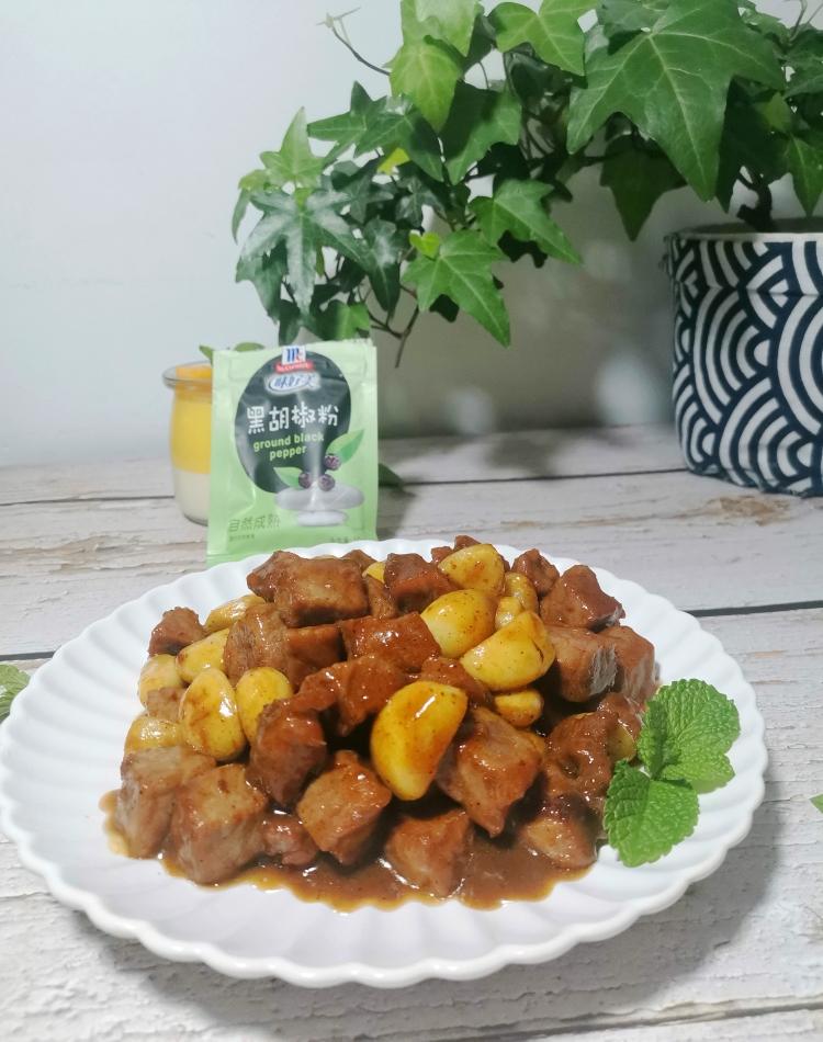 黑胡椒蒜香牛肉粒的做法