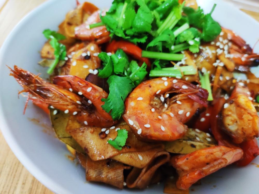 家常干锅虾的做法