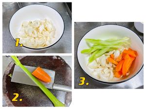 三鲜炒鲍鱼片的做法 步骤2