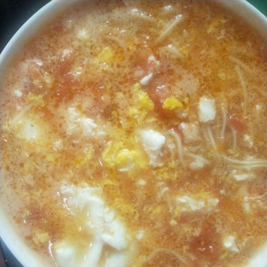 简单早饭西红柿鸡蛋挂面