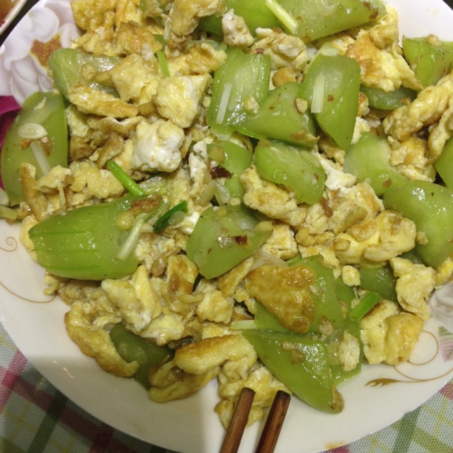 丝瓜炒蛋