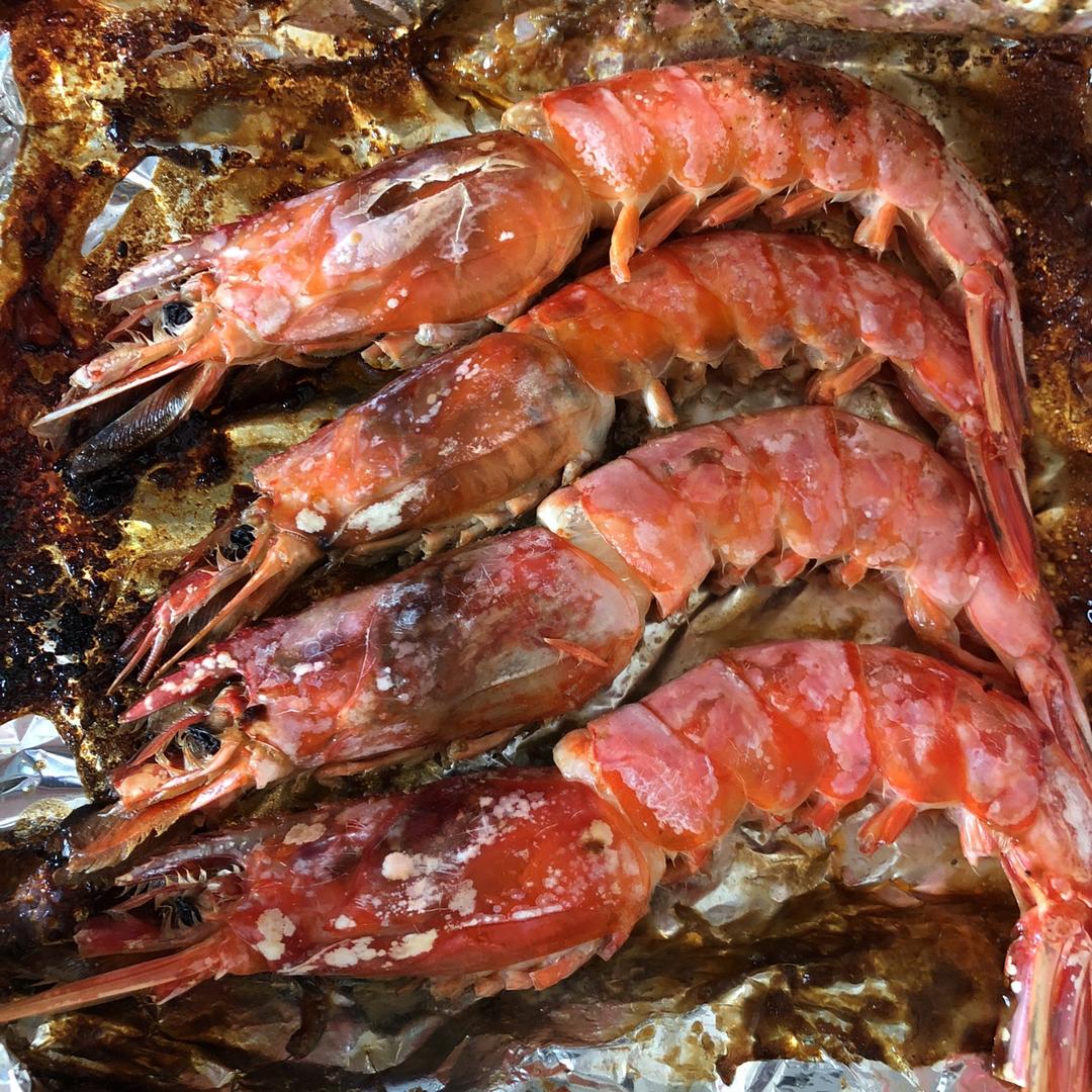 盐烤阿根廷红虾