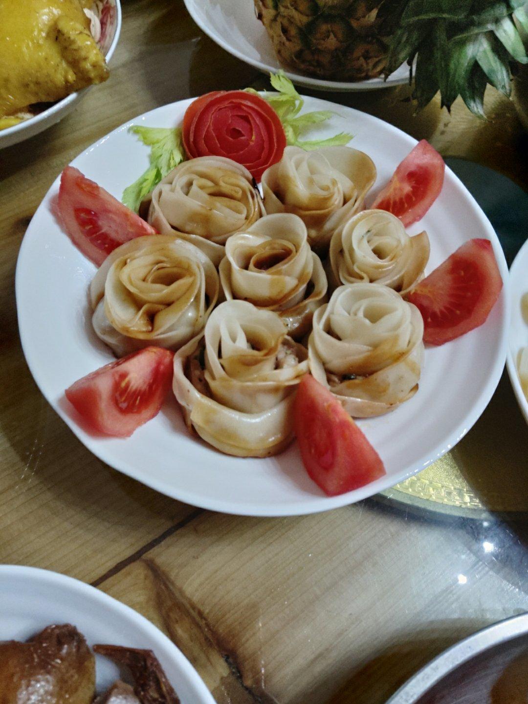 玫瑰花饺子