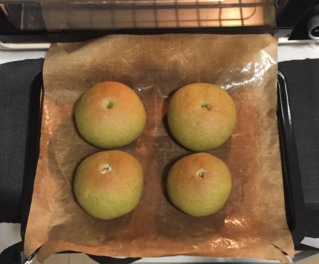 抹茶全麦红豆包&全麦红豆包 100%全麦（自制低糖无油红豆馅）