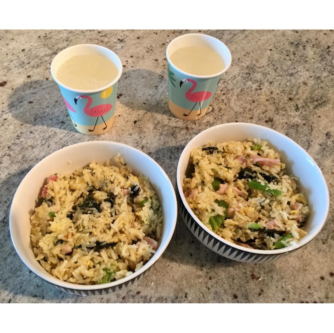 低卡瘦身紫菜蛋炒饭