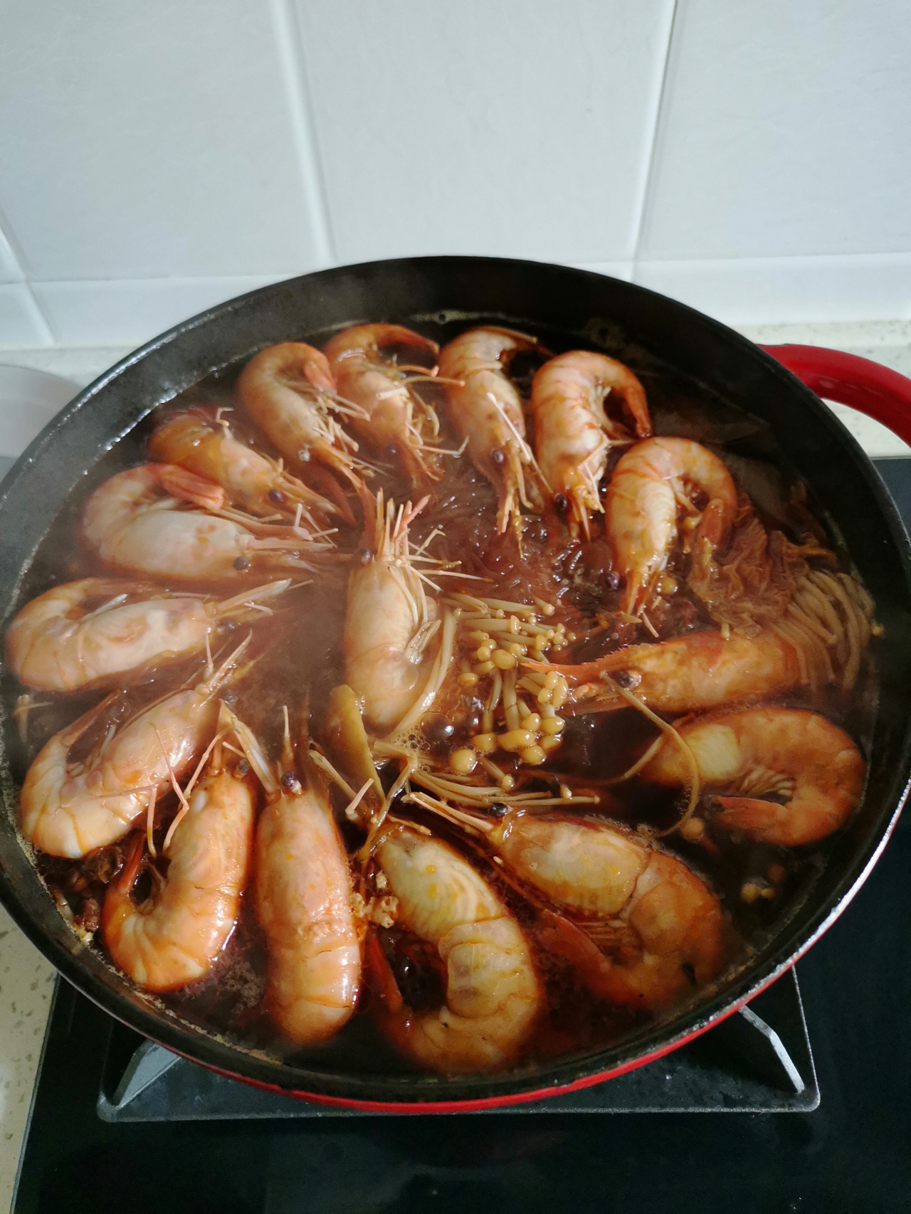 鲜虾粉丝煲