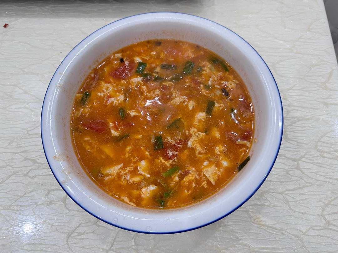 好喝到爆的番茄鸡蛋汤🍅十分钟搞定！浓郁又开胃😋