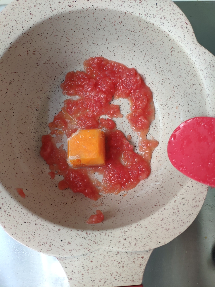 番茄胡萝卜面条（宝宝辅食）的做法 步骤6