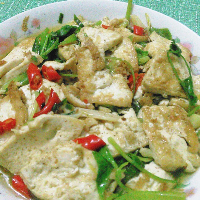 家常煎豆腐