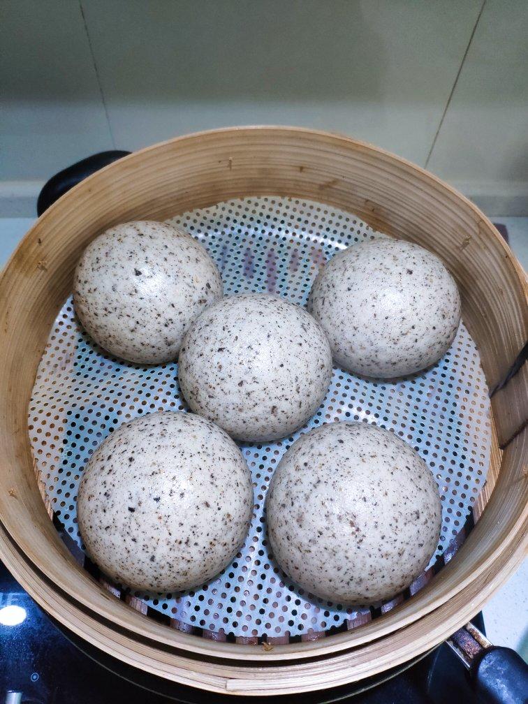 香skr人的黑芝麻馒头（一次发酵）