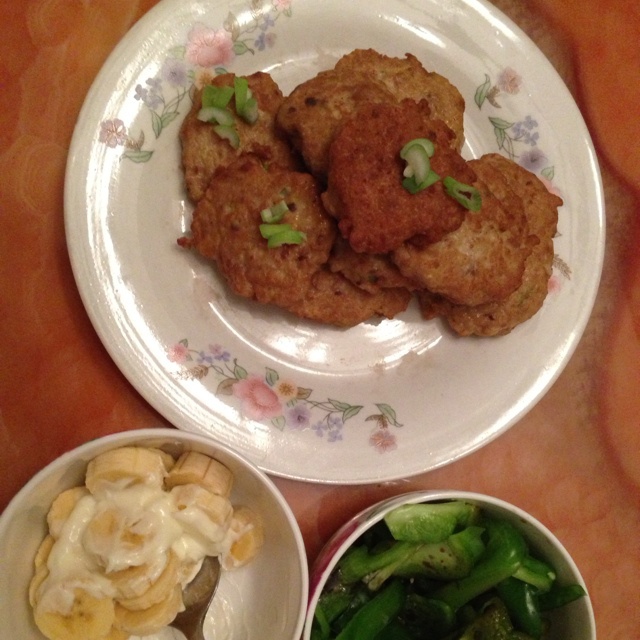 香煎鲅鱼饼