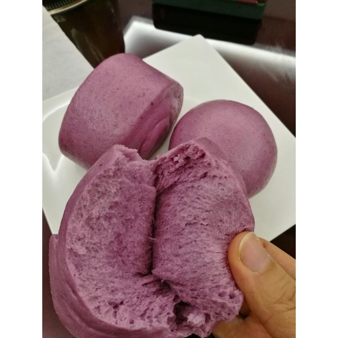 奶香紫薯馒头