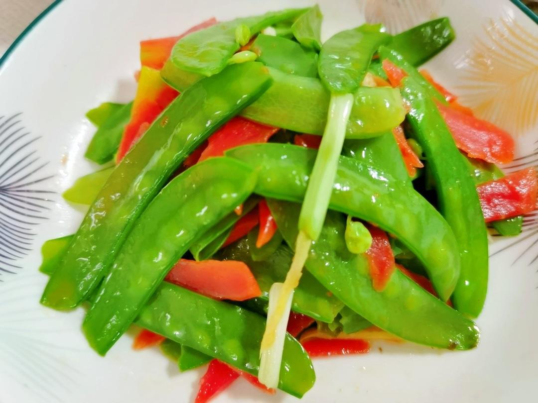 清炒豌豆荚