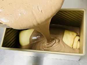 柔软的黑钻吐司🍞可可蛋糕夹牛奶吐司 一箭双雕的美味的做法 步骤9