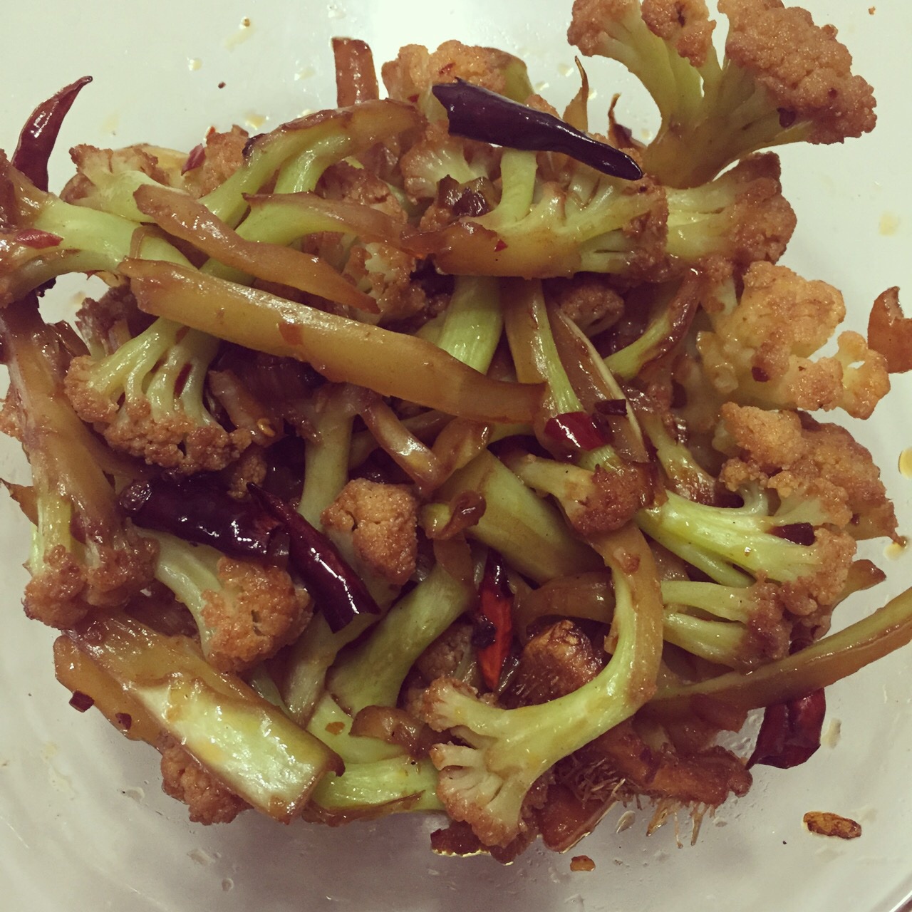 很“浪费”米饭的家常菜之一-------干锅菜花