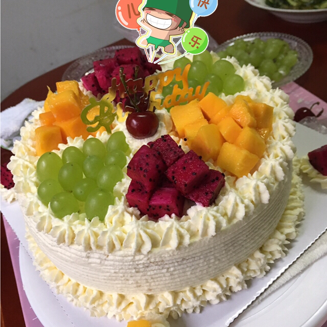 8寸水果生日蛋糕