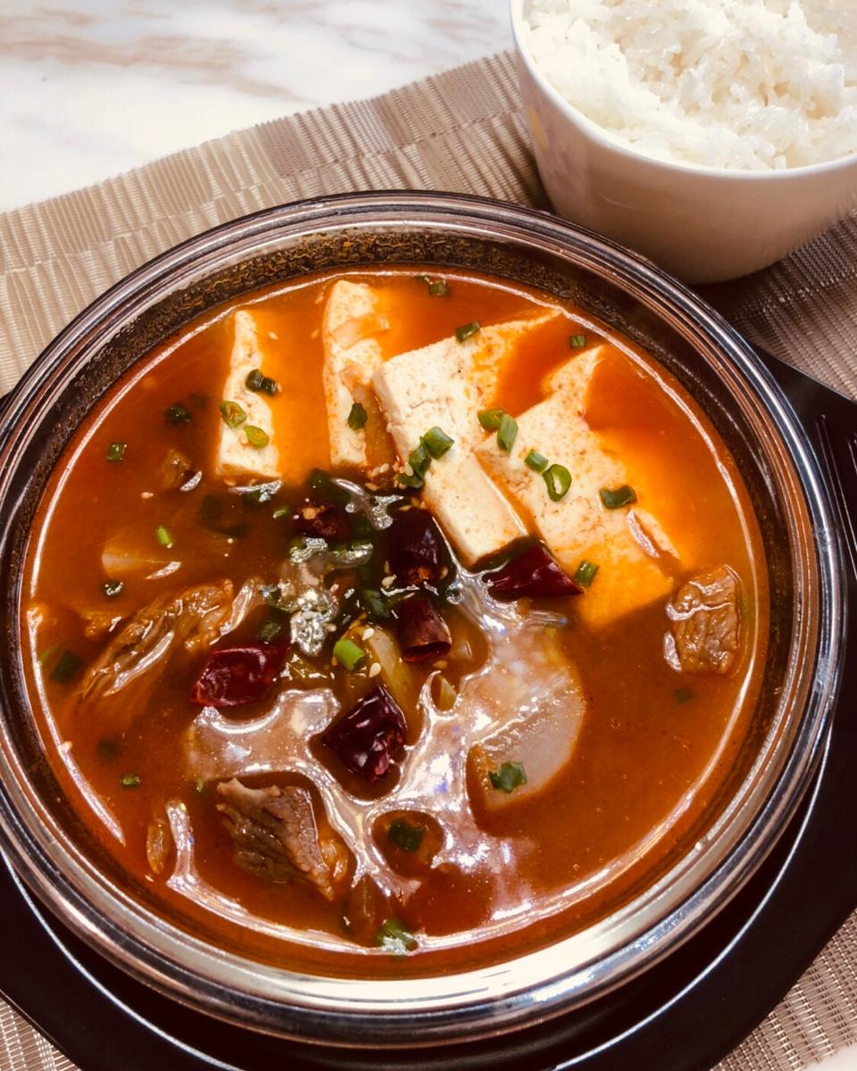 goi做的韩式辣牛肉汤【曼食慢语】