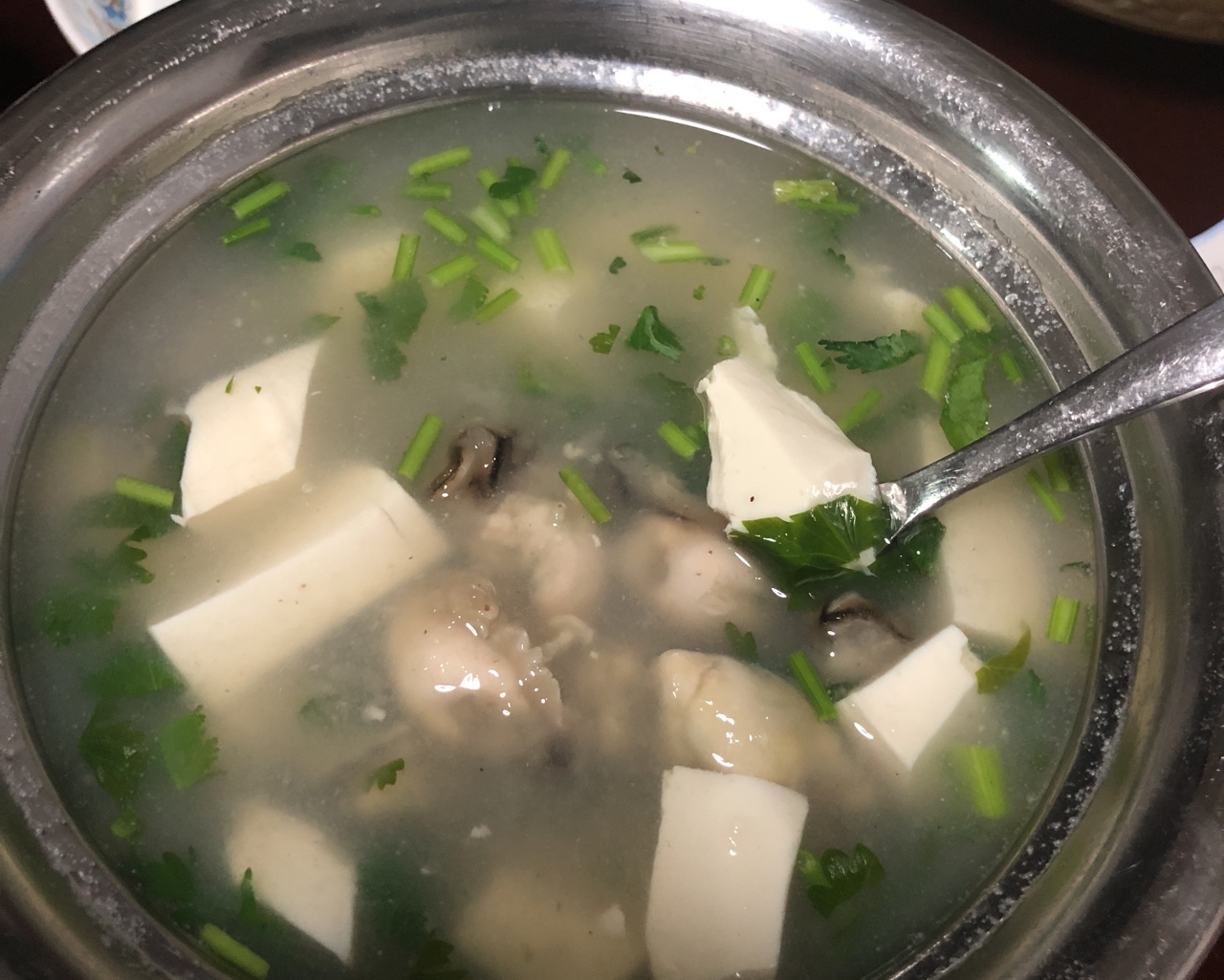 海蛎豆腐汤（滑）