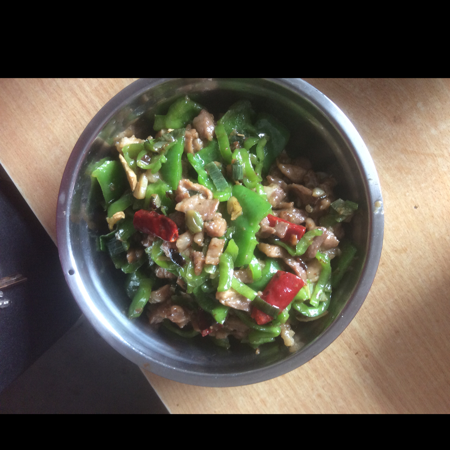 青椒炒肉丝