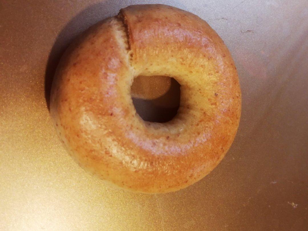 （无油）全麦黑麦贝果bagel~咬劲十足，越嚼越香