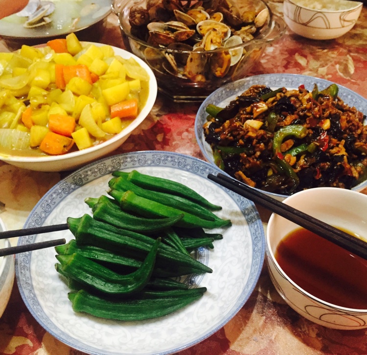凉拌菜之爽口黄秋葵