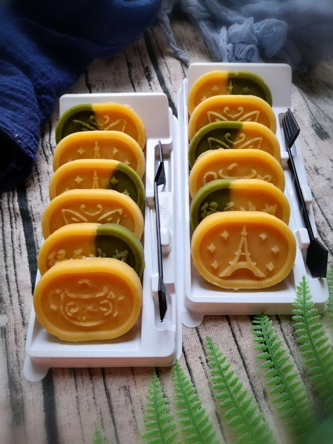 不用黄油的奶香绿豆糕