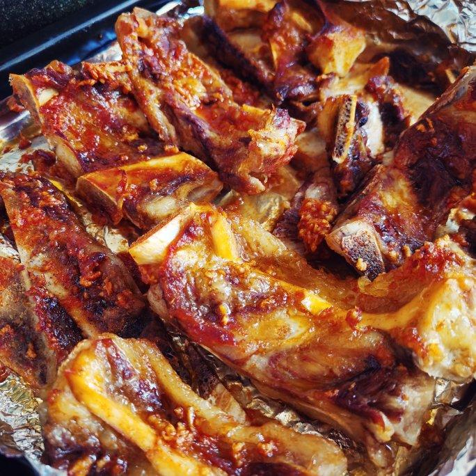 violemon做的蒜香蜜汁烤牛骨