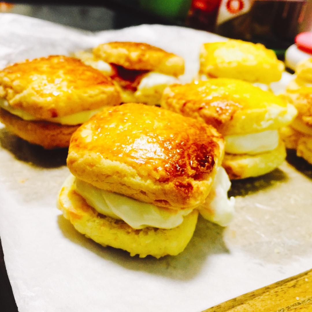 酥软馥郁的乳酪椰子三明治酥饼/烘焙视频饼干篇8