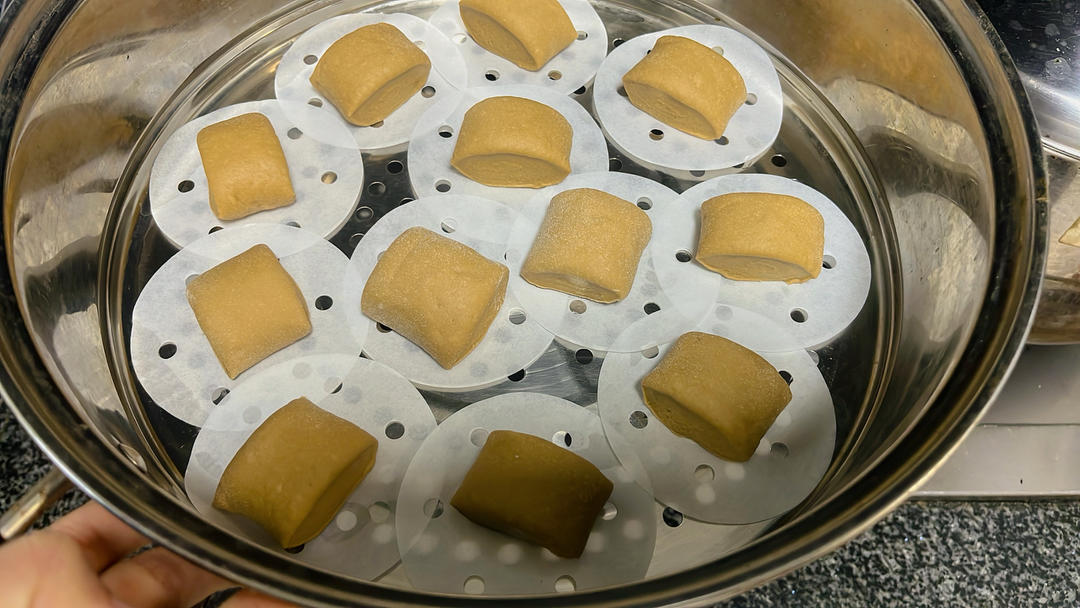 面包机版牛奶红糖馒头