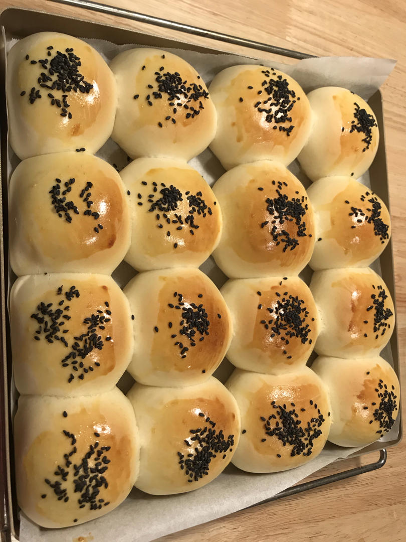 奶黄小餐包-一次发酵超好吃（附快手奶黄馅制作方法）